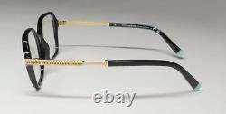 New Tiffany 2222 Eyeglass Frame Full-rim 52-16-145 8001 Black Designer Plastic