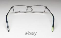 New Timex Tmx Cross Check Eyeglass Frame Rectangular Gm 50-14-135 Metal &