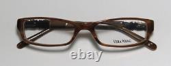 New Vera Wang V083 Eyeglass Frame Full-rim Brown 50-16-130 Su Womens Plastic