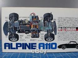 New Vintage Tamiya 1/10 R/C Renault Alpine A110 Car Kit M-02 Chassis # 58168