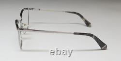 New Zac Posen Regina Eyeglass Frame Gray Full-rim 54-16-140 Womens Cat Eye Metal