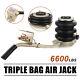 Portable 3 Ton Lifts Triple Stage Bag Air Go Jack Frame Alignment Car Truck Shop