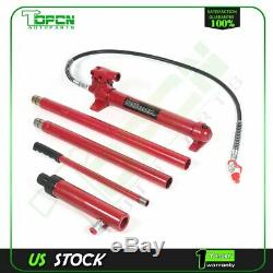 Power Hydraulic Jack 10 Ton Porta Body Frame Repair Kits Auto Car Tools Lift Ram