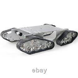 Professional 4WD Metal Tank Car Chassis Large Big Load Robot Chassis Kit with