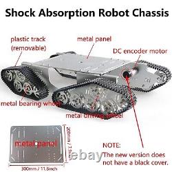 Professional 4WD Metal Tank Car Chassis Large Big Load Robot Chassis Kit with