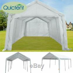 Quictent Car Tent Carport White Heavy Duty Garage Awnings Steel Frame Canopy US