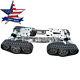 Rc Tank Car Truck Robot Chassis Cnc Alloy Body 4 Plastic Track 4 Motors Us