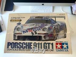 Rare Tamiya 1/10 Electric RC Car Porsche 911 GT1 TA03R-S Chassis 58193 Sealed