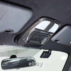 Real Carbon Fiber Car Reading Lights Lamp Frame Cover Trim For 22-23 Subaru BRZ