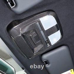 Real Carbon Fiber Car Reading Lights Lamp Frame Cover Trim For 22-23 Subaru BRZ