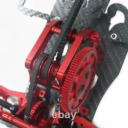 Red 1/10 Alloy & Carbon SAKURA D4 AWD EP Drift Car Frame Body Kit #KIT-D4AWD