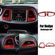 Red Carbon Fiber Car Air Vent Outlet Frame Trim Cover For Dodge Challenger Srt
