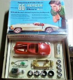 Renwal Vintage 1/24 1/25 New 1966 Mercer Slot Car Kit Chassis Box + Revell Cox