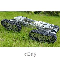 Robot Tank Car Chassis Kit with 4WD Motors for Arduino DIY, 15x8x3.3 inch