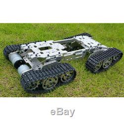 Robot Tank Car Chassis Kit with 4WD Motors for Arduino DIY, 15x8x3.3 inch
