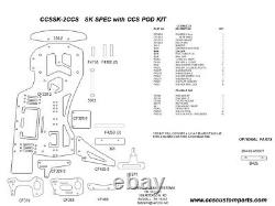 SK Oval Car Chassis Conversion Kit for Associated L4 3 KSG CCS