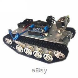 Silver RC WiFi Smart Robot RC Car Tracked Tank Chassis Car Parts with Camera