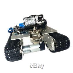 Silver RC WiFi Smart Robot RC Car Tracked Tank Chassis Car Parts with Camera