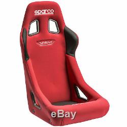 Sparco Sprint Rally/Race Car FIA Approved Bucket Seat Standard Size Red