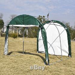 Steel Frame Storage Shed Tent Shelter Car Garage Carport 10'x10'x8' Outdoor