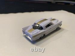 Studebaker White/Gold One Off Custom HO Slot Car with T-Jet Ultra G Chassis