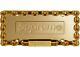Supreme Chain License Plate Frame Gold Car Accessories