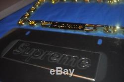 Supreme Chain License Plate Frame Gold Car Accessories