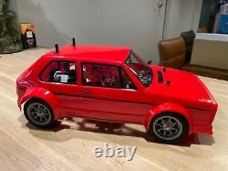 TAMIYA 1/10 RC R/C M-03 Chassis Car With Golf GTI Body Excellent Condition