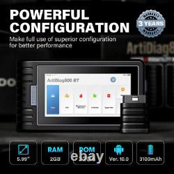 TOPDON AD800BT Car Diagnostic Tool Auto OBD2 Scanner ALL System 28 Reset AutoVIN