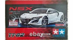Tamiya 1/10 NSX 4WD Race Car Kit with Motor & ESC TT-02 Chassis #58634-60A