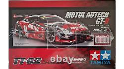 Tamiya 1/10 Nissan GT-R 4WD Race Car Kit TT-02 Chassis with Motor & ESC #58625-60A