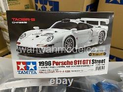 Tamiya 47443 1/10 EP RC Car Kit TA03R-S Chassis Porsche 911 GT1 Street 1996