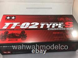Tamiya 58600 1/10 Scale RC 4WD On-Road Car TT-02 Type S Chassis Kit TT02S