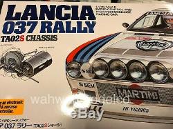 Tamiya 58654 1/10 Scale EP RC Car Kit TA02-S Chassis Lancia 037 Rally withESC