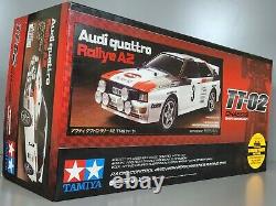 Tamiya # 58667 1/10 R/C Car TT02 Chassis Audi Quattro 4WD Rallye A2 Kit withESC