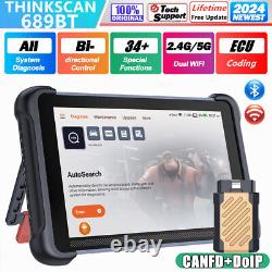 ThinkScan 689BT Car Diagnostic Tool Bidirectional OBD2 Scanner 34+ Services