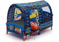 Toddler Bed with Tent Set Disney/Pixar Cars Kid Frame Child Bedroom Furniture