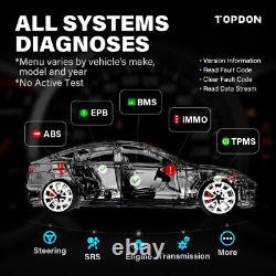 Topdon Artidiag800 BT OBD2 Diagnostic Scanner Tool Full System KEY Coding TPMS