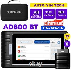 Topdon Artidiag800 BT OBD2 Diagnostic Scanner Tool Full System KEY Coding TPMS