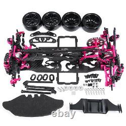 US 1Pc Alloy & Carbon SAKURA D4 AWD EP Drift Racing Car Frame Kit with Wheel Rad