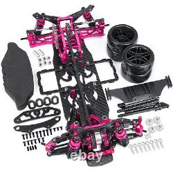 US 1Pc Alloy & Carbon SAKURA D4 AWD EP Drift Racing Car Frame Kit with Wheel Rad