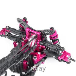 US 1Pc Alloy & Carbon SAKURA D4 AWD EP Drift Racing Car Frame Kit with Wheel Rad