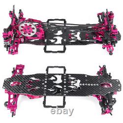 US 1Pc Alloy & Carbon SAKURA D4 AWD EP Drift Racing Car Frame Kit with Wheel Rad