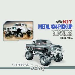 US Stock 1/10 RC Pickup 44 Rally Car HG Racing Crawler KIT Chassis Gearbox