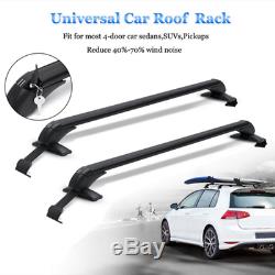 Universal Car Top Luggage Roof Rack Cross Bar Carrier Adjustable Window Frame