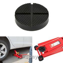 Universal Car Truck Cross Slotted Frame Rail Floor Jack Disk Rubber Pad Adapter