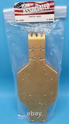 Vintage Associated 6300 RC10 Buggy Gold Tub Chassis Pan B Stamp AE Part