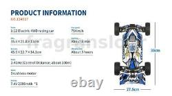 Wltoys 124017 1/12 2.4G 4WD RC Car Brushless 70km/h Truck Metal Chassis +Battery
