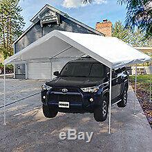 10' Portable Heavy Duty X 20' Canopy Garage Tente Auvent Abri De Voiture Cadre En Acier