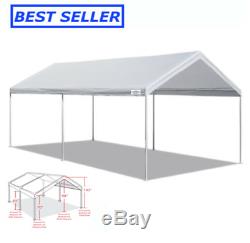 10' X 20' Canopy Heavy Duty Tente Portable Abri D'auto Garage Abri De Voiture À Armature En Acier
